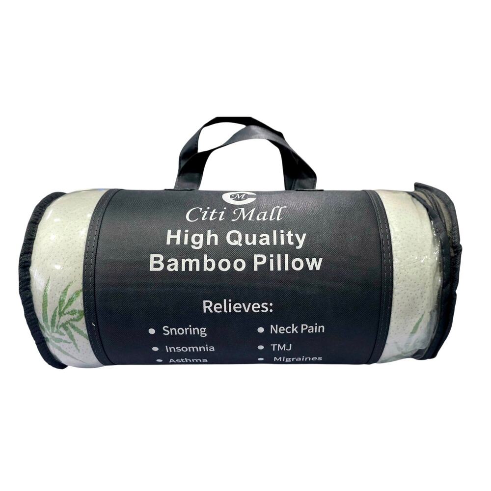 Citi Mall King Size Bamboo Memory Foam Pillow - New & Sealed - Hypoallergenic